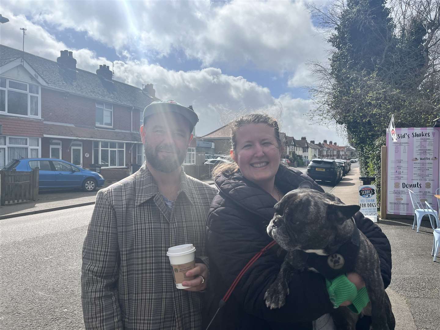 Joe and Verity Treadwell took their dog for a walk in the park and said it was very muddy