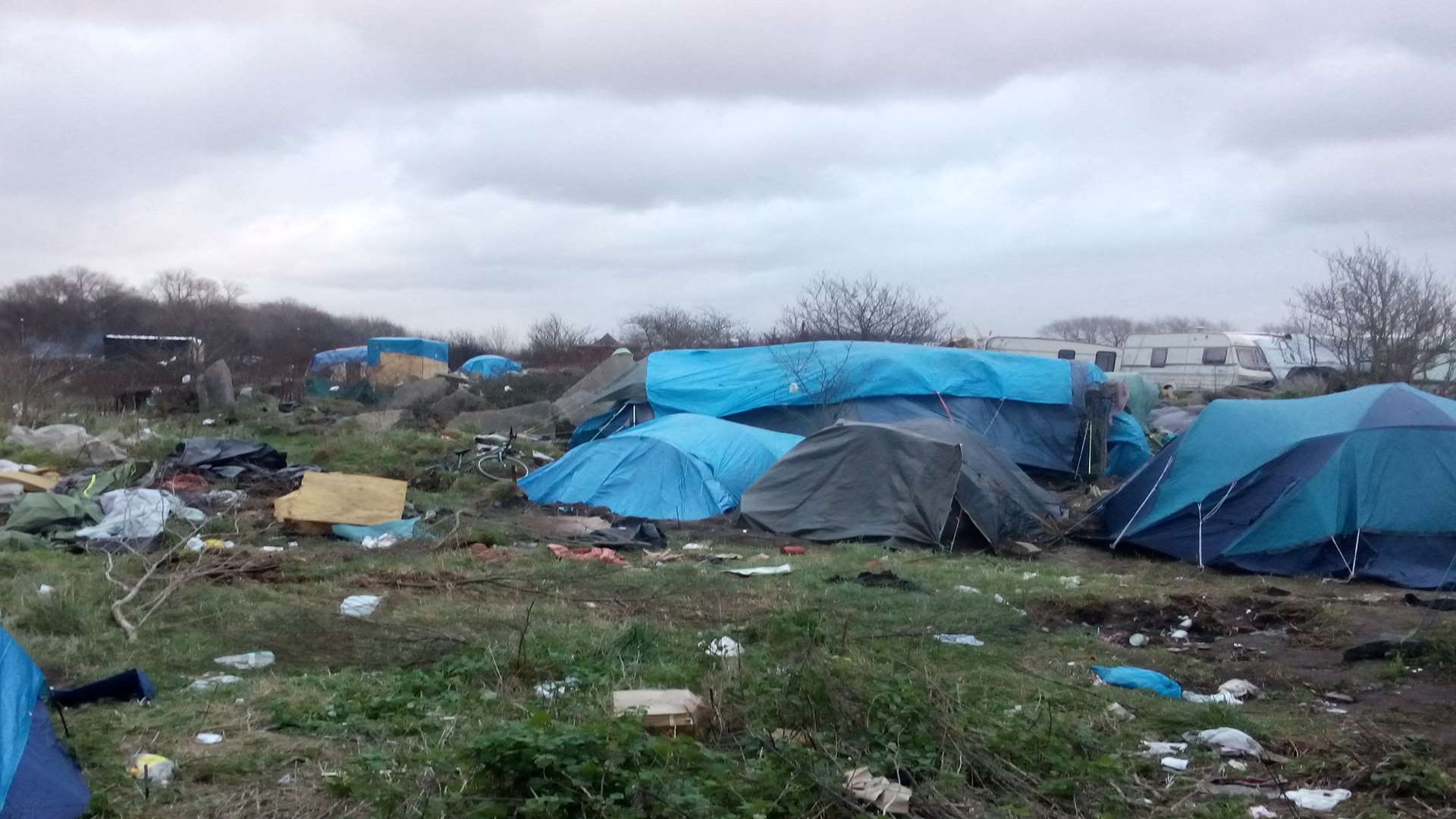 People have been forced to live in squalor in the migrant camp known as the 'jungle' in Calais