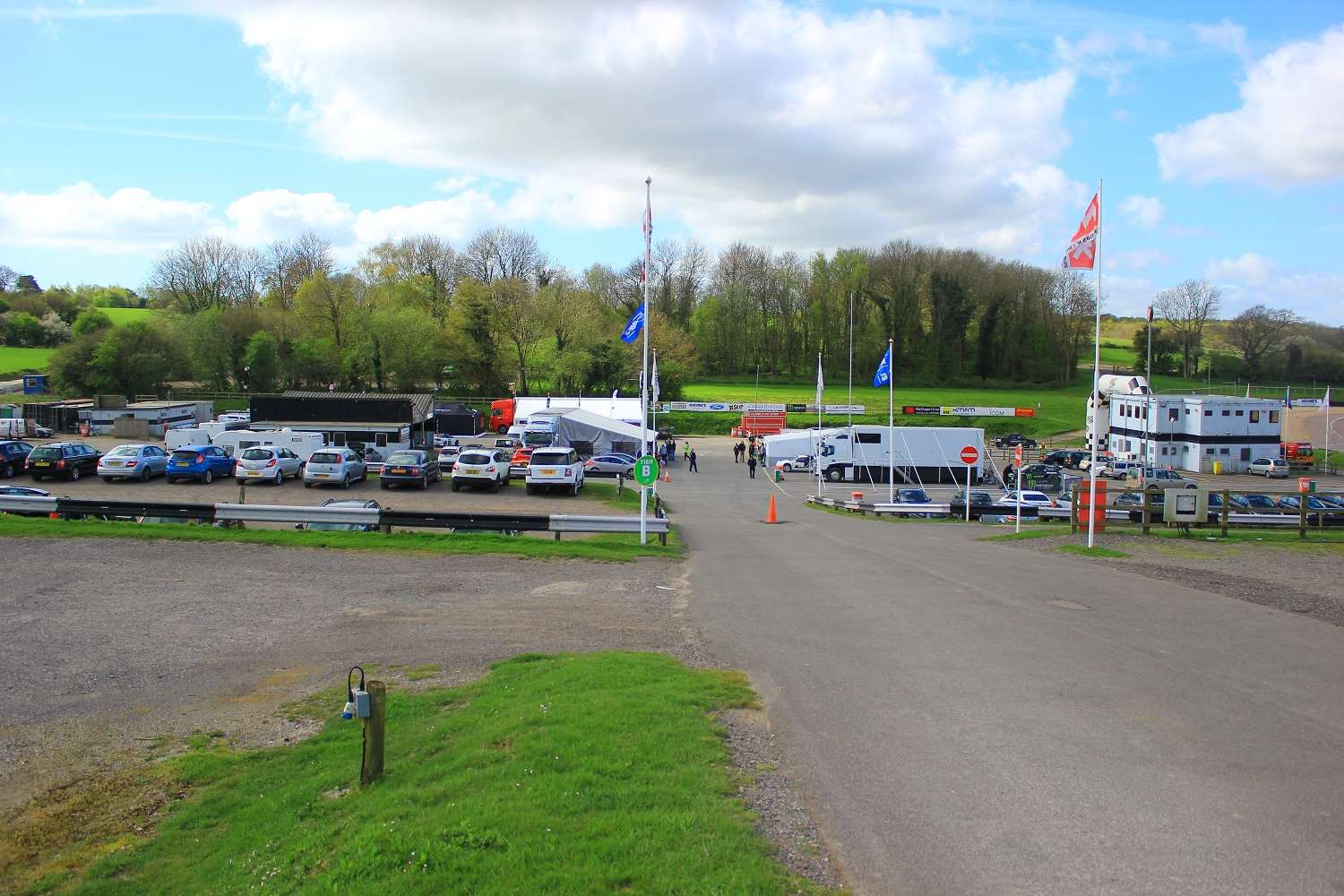 World RX teams gathered in the friendly Lydden paddock. Picture - Joe Wright