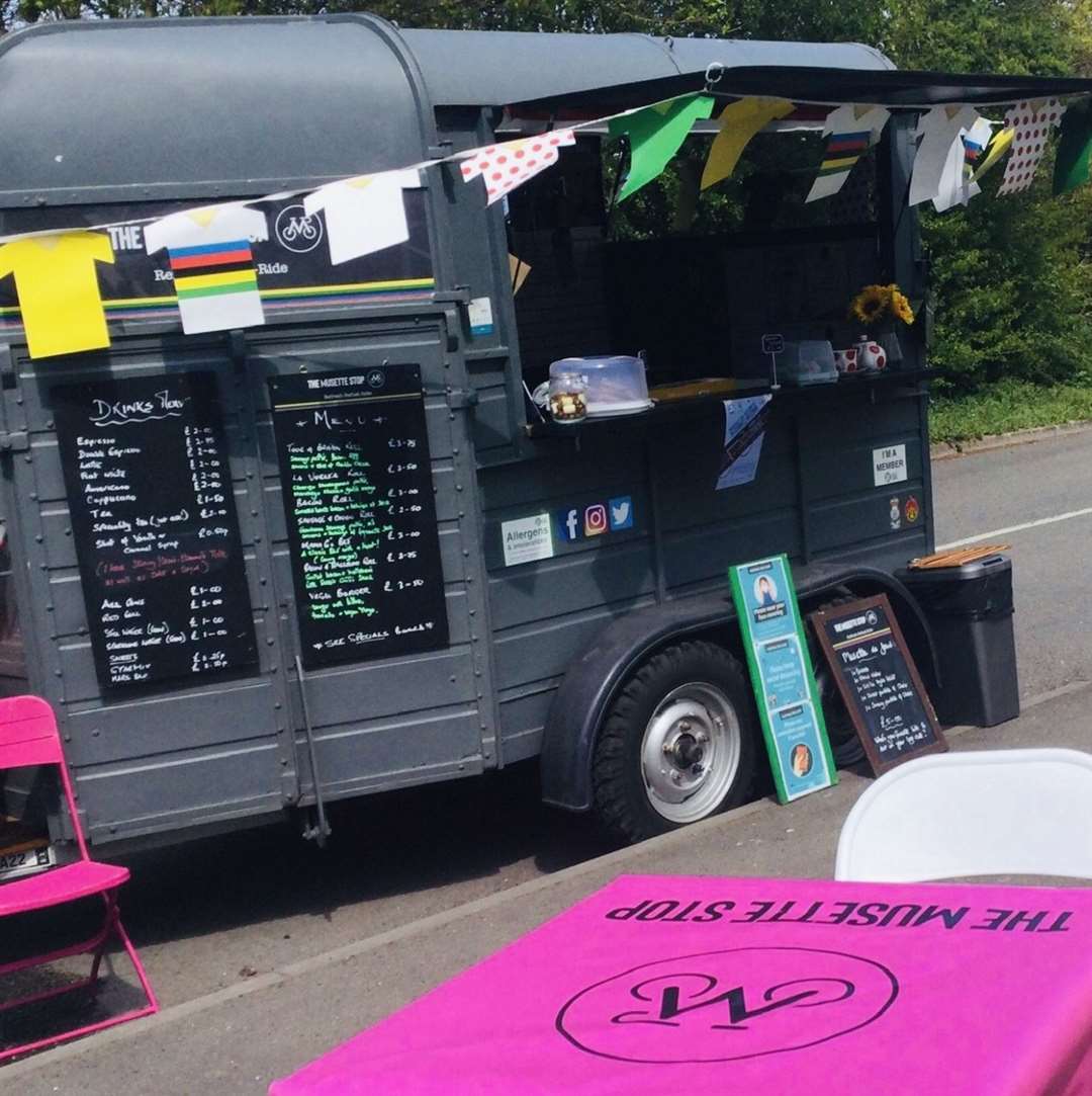 The converted horsebox is now snack bar