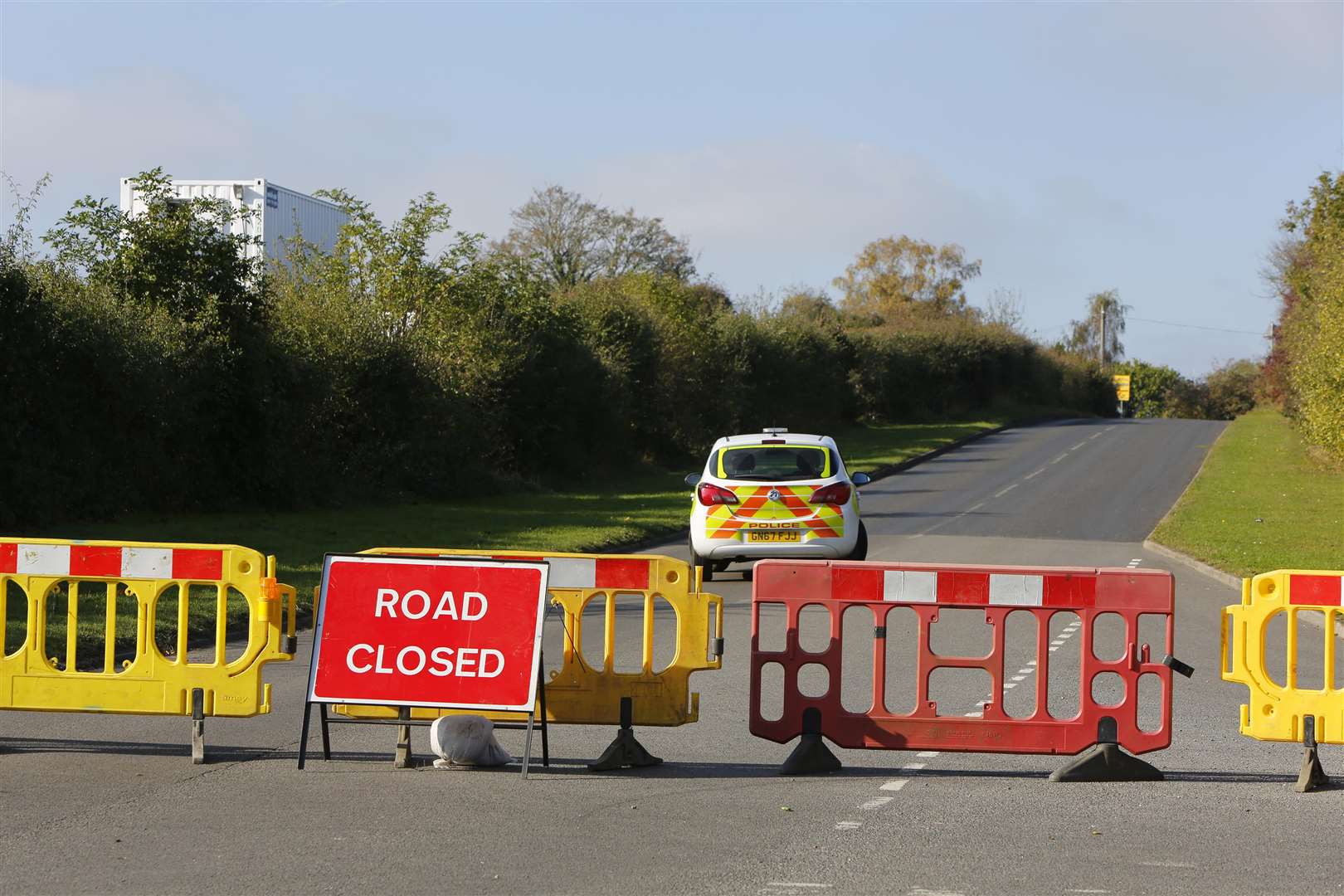 Police closed Scrathers Lane earlier this week to continue the search for Sarah Wellgreen, Andy Jones. (5048598)