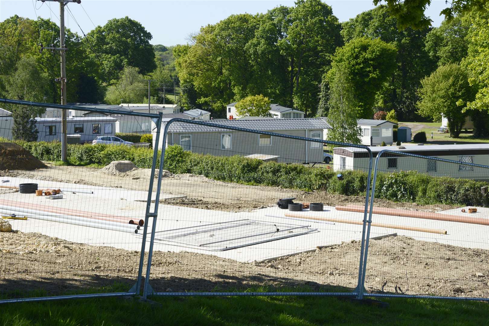 The holiday park development in Biddenden