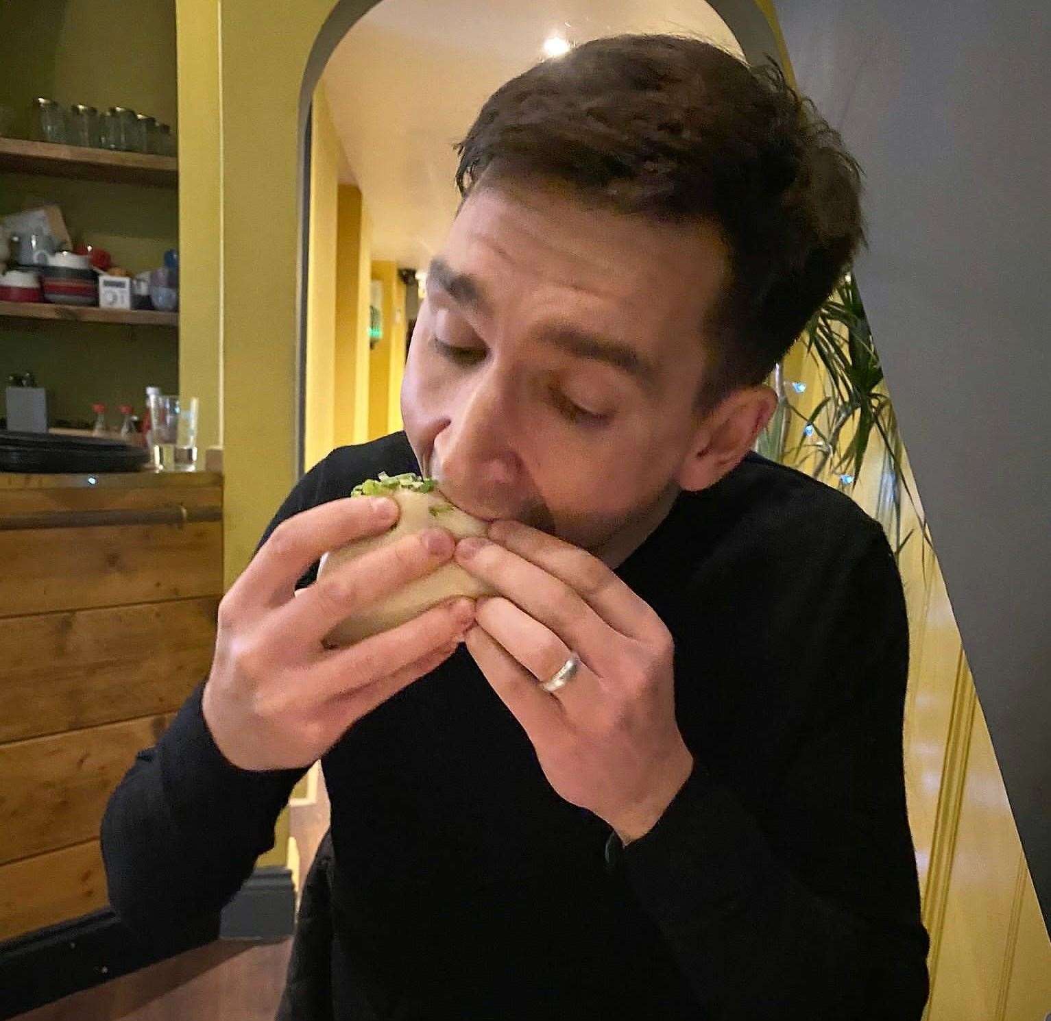 Of course, no Eat My Words review is complete without the obligatory big chomp picture... this salt and pepper broccoli bao bun I tried at The Bao Baron was one of the nicest things I've ever tasted