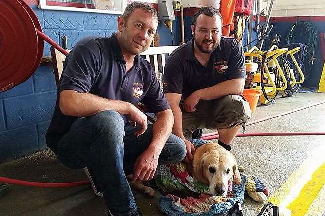 Drum was taken to the RNLI Lifeboat station and looked after by Richard Curtis and Dan Monk