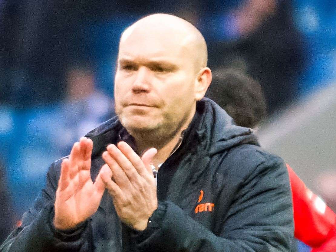 Interim head coach Danny Searle. Chesterfield v Ebbsfleet United, National League, 10 February 2024. Picture: Ed Miller/EUFC