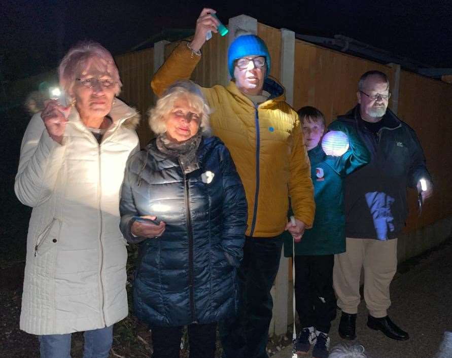 Those living at Applegarth Park in Seasalter are calling for streetlights to be installed. Picture: Naomi Smith