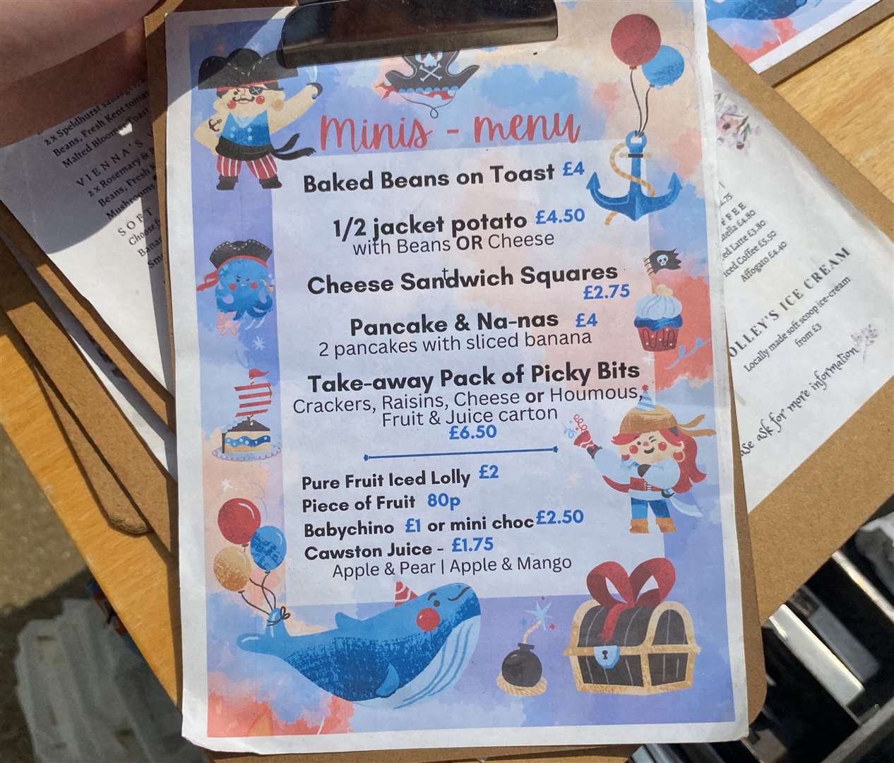 They also do a Mini Menu for children