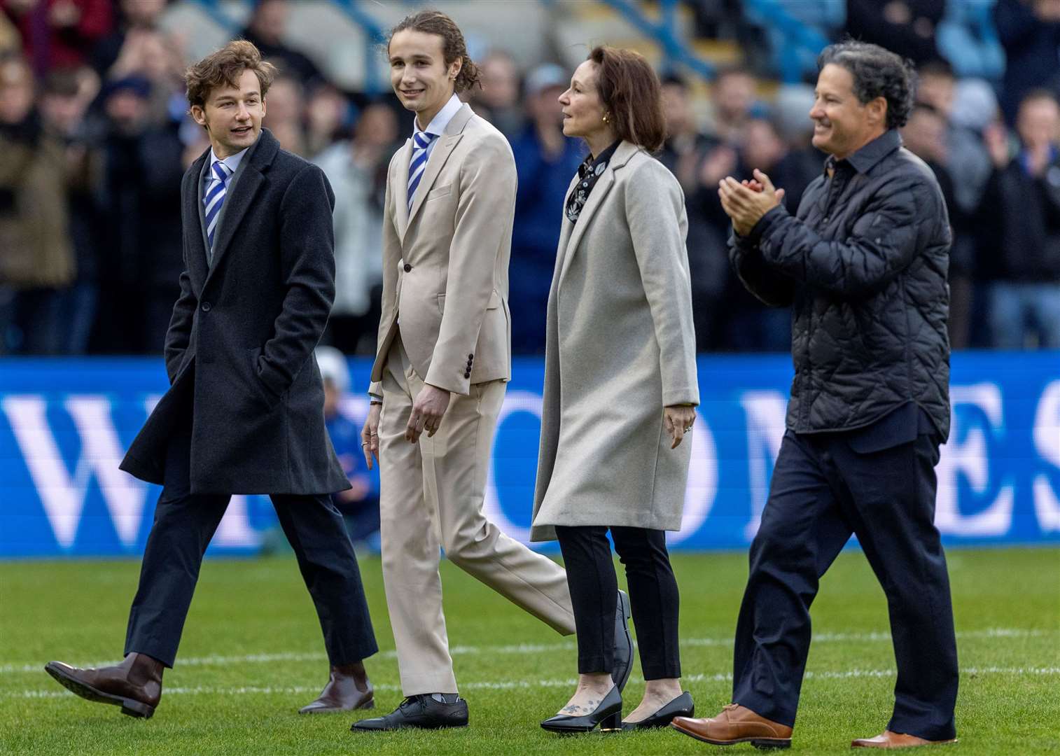 There was a warm reception for the Galinson family when Gillingham played Leicester in the FA Cup Third Round. Picture: KPI