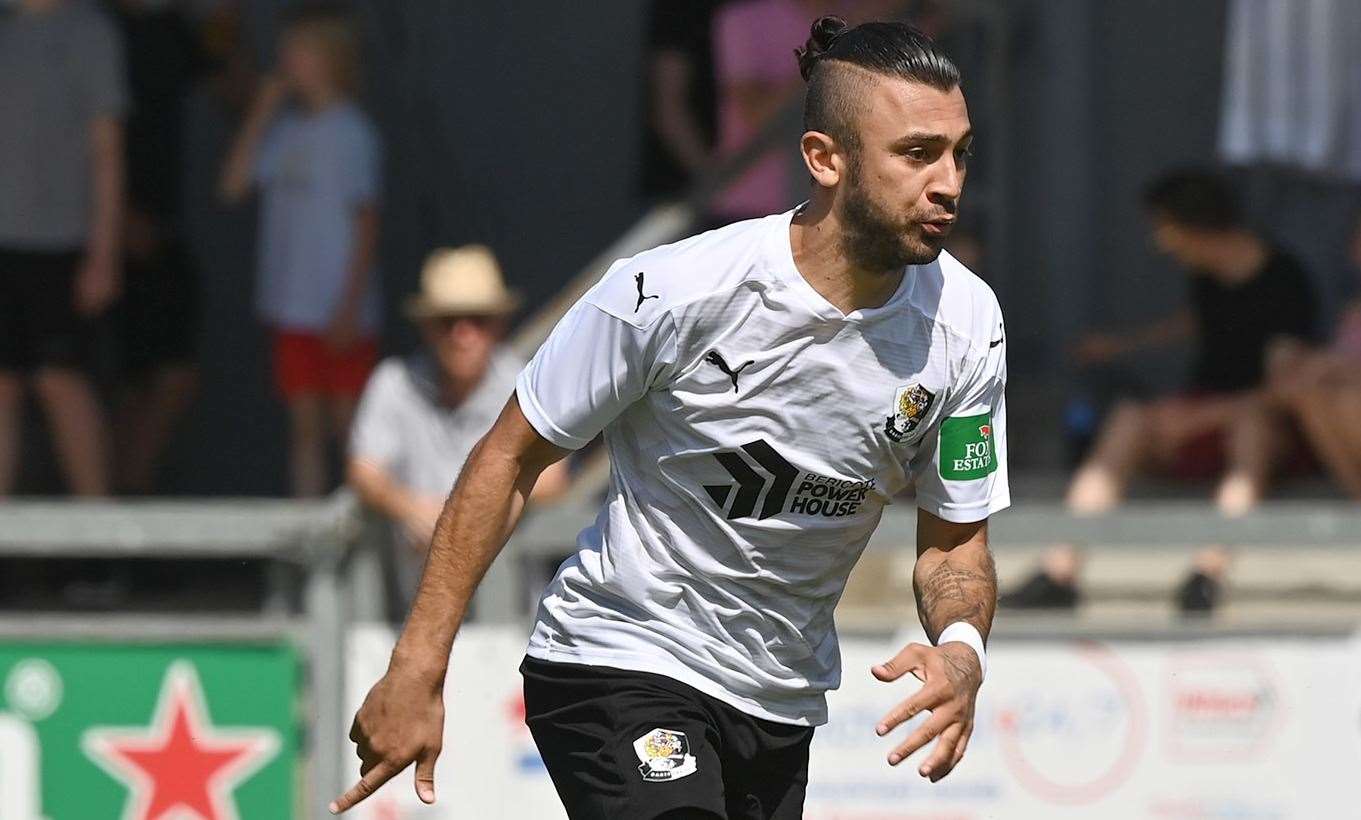 George Porter - scored twice for Dartford against Dorking Wanderers. Picture: Keith Gillard