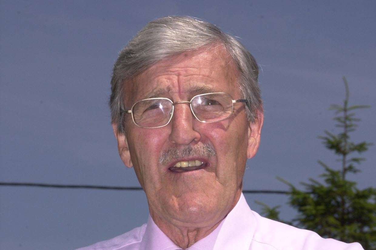 The late Jimmy Hill - a minute's applause for him at Saturday's Folkestone Invicta match.