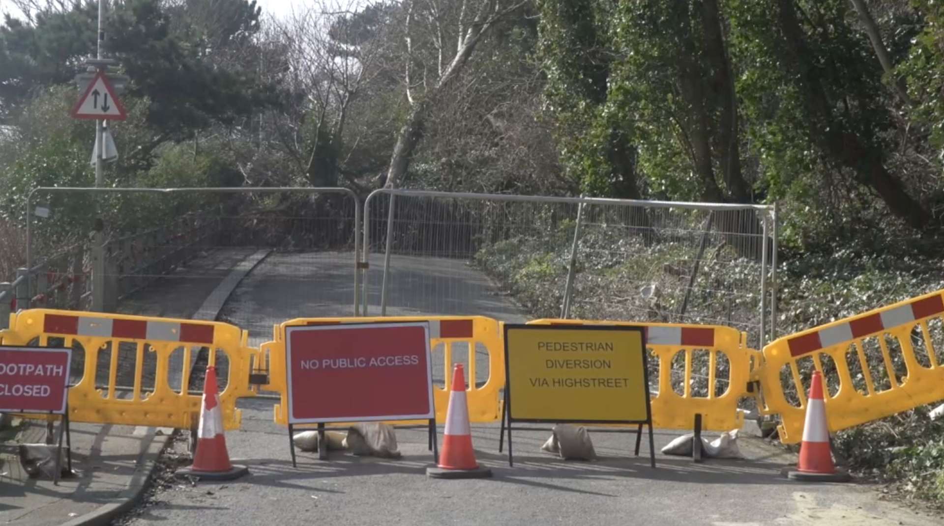 The Road of Remembrance has been closed since January 27 and could possibly be closed for another three months while work is carried out