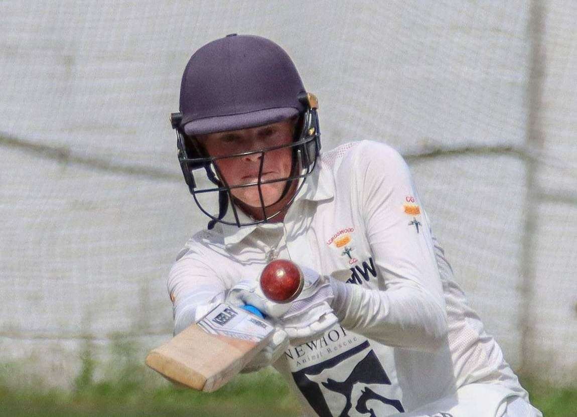 Max Wood - his half-century was in vain in Lordswood’s loss at Sandwich Town on Saturday. Picture: Allen Hollands