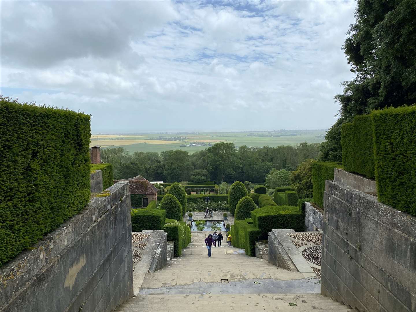 There were views of the coastline from the top of the wildlife park