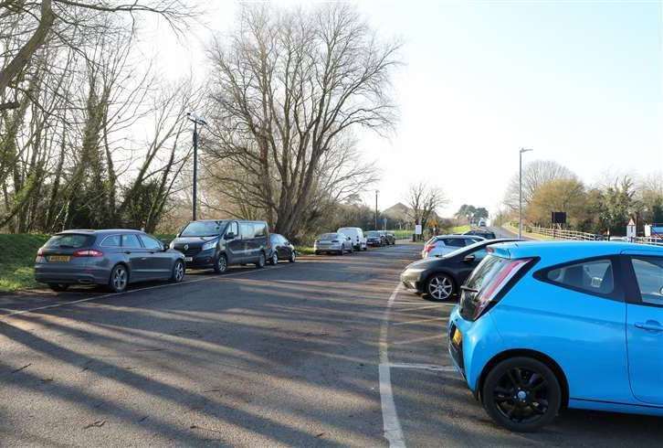 The Bailey Bridge car park at Aylesford