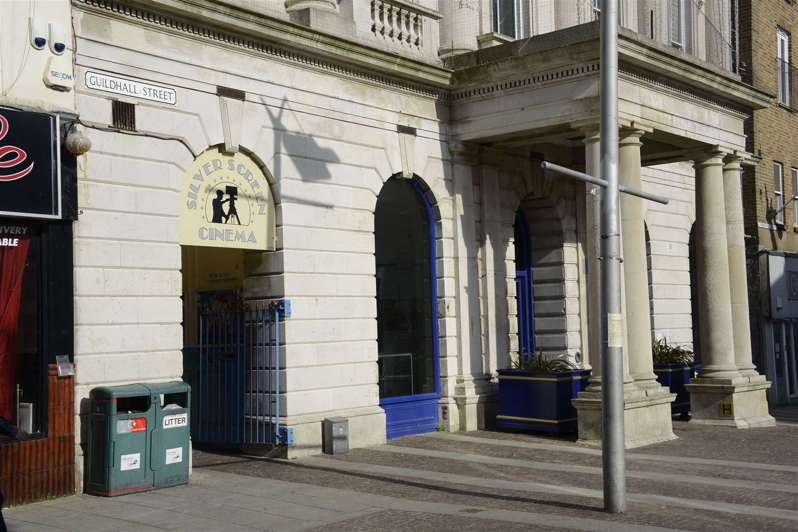 Thomas tried to kick a dog outside Silver Screen cinema in Folkestone