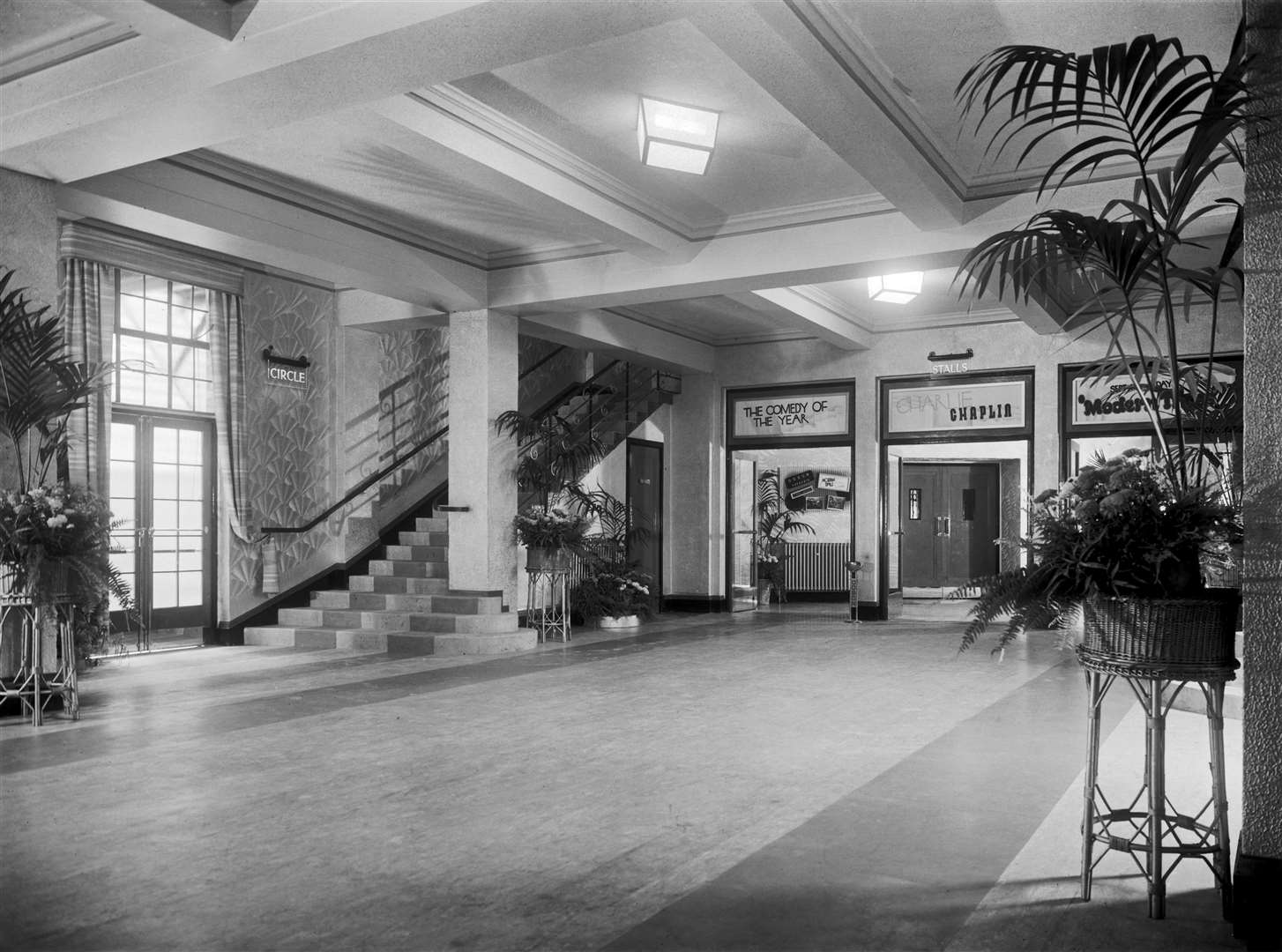 Inside the Odeon cinema