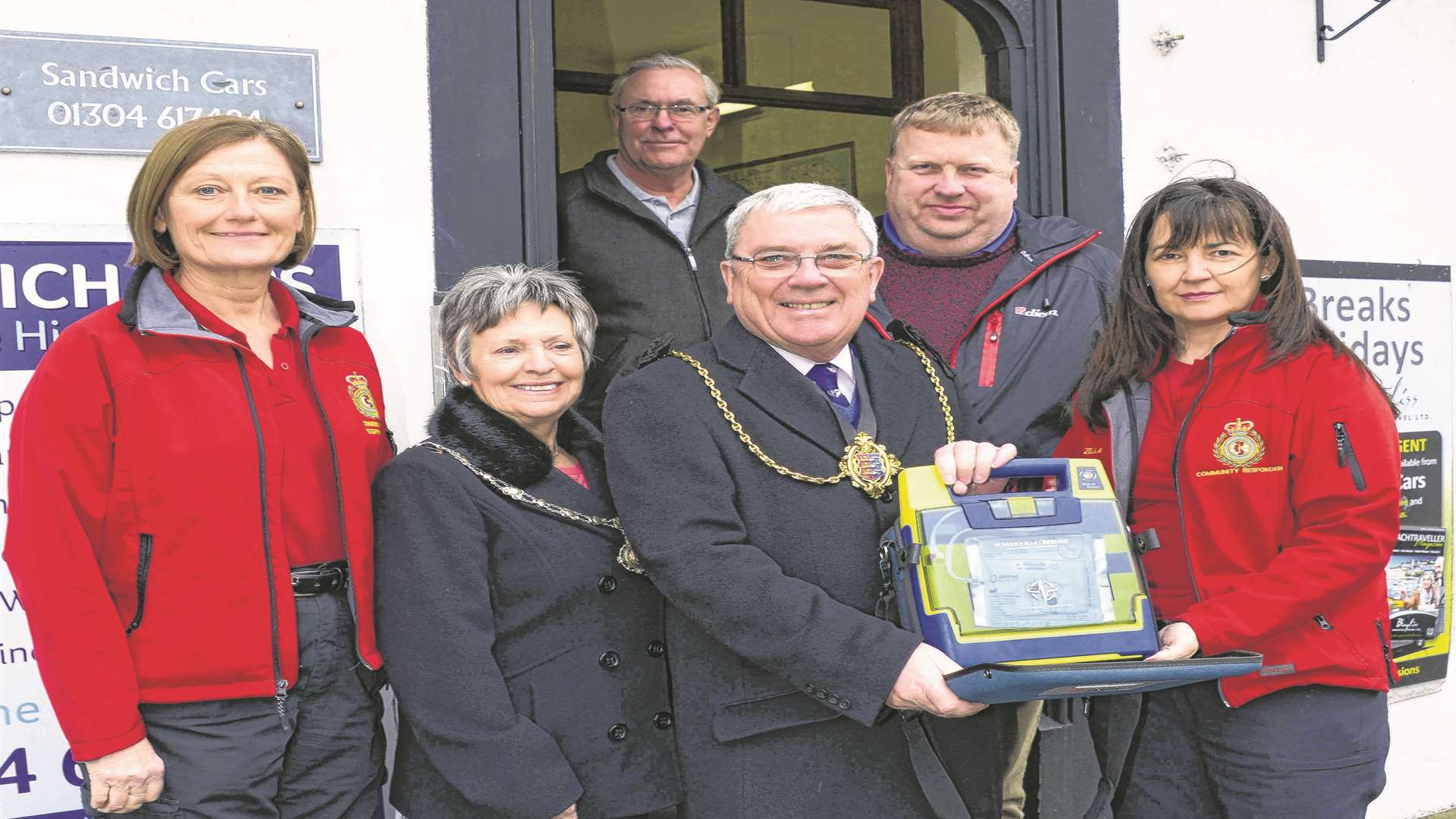 The lifesaving equipment is available from Sandwich Cars taxi office