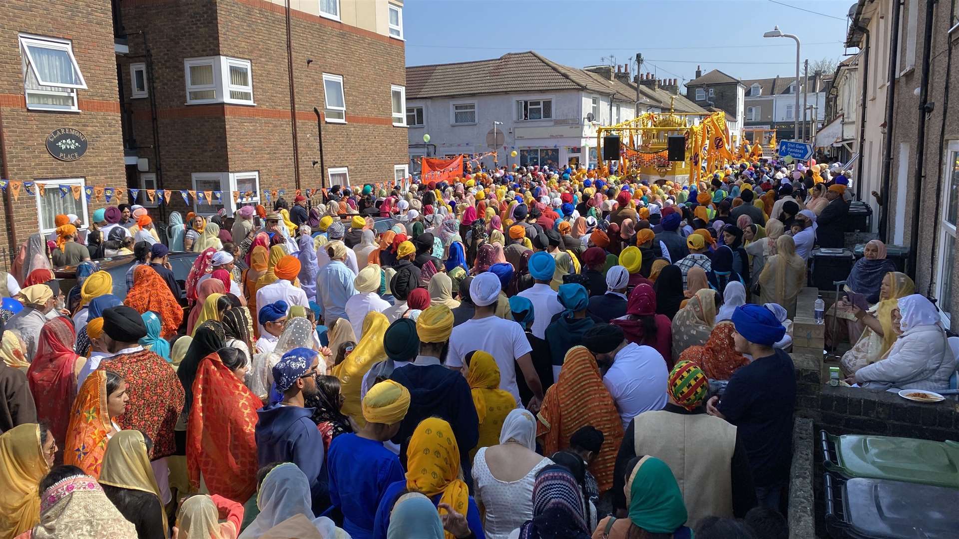 The procession at last year's celebration