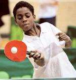 Table tennis action in Sittingbourne