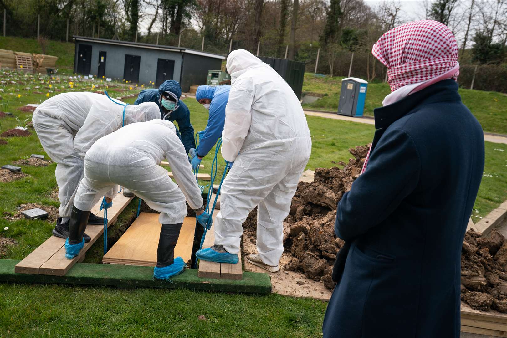 None of the boy’s immediate family were able to attend his funeral after two of his siblings developed Covid-19 symptoms (Aaron Chown/PA)