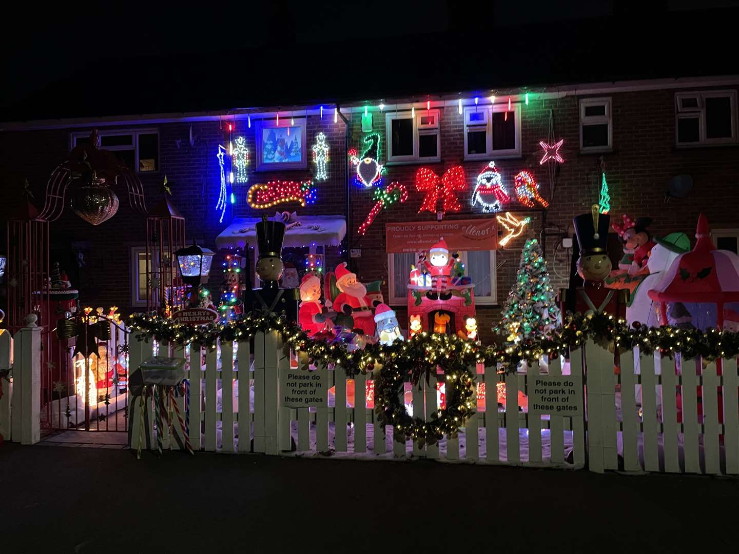 The lights in Romney Road