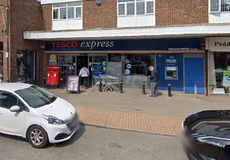 Tesco Express in Paddock Wood. Picture: Google Maps