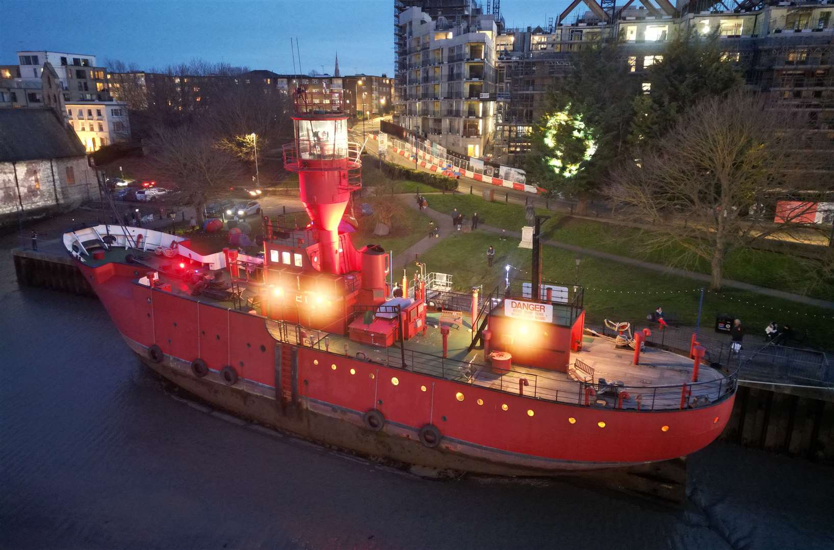 The LV21 has been moored in Gravesend for eight years. Picture: Jason Arthur