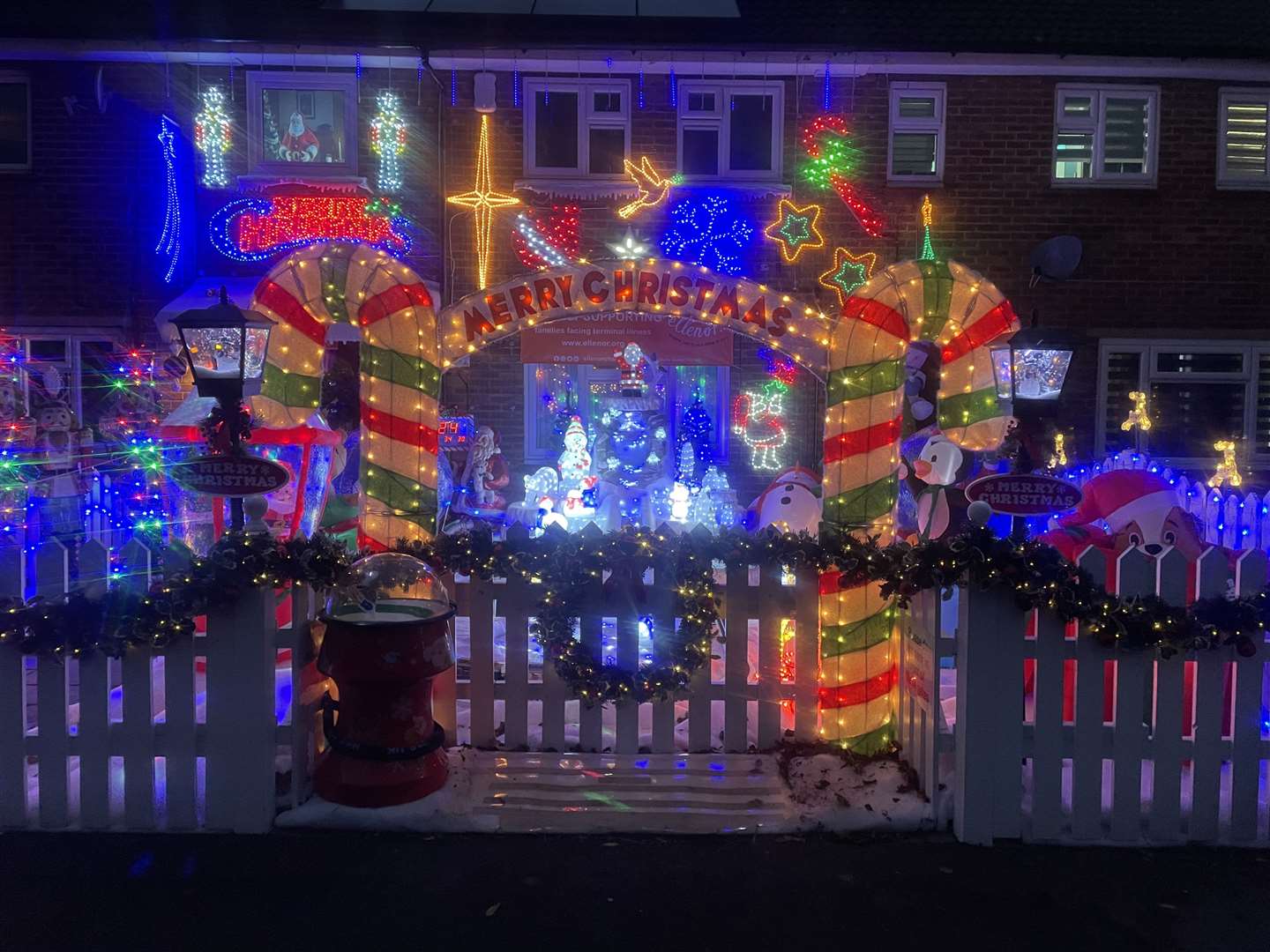 Paul and Lisa's Christmas decorations. Picture: Paul Matthews