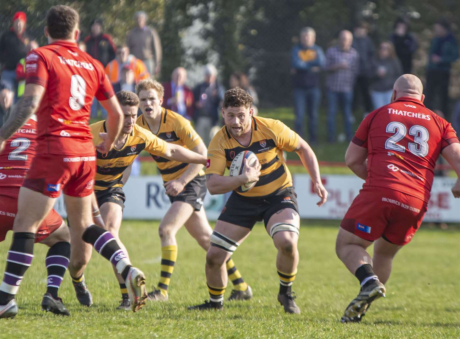 Canterbury in possession against Redruth. Picture: Phillipa Hilton