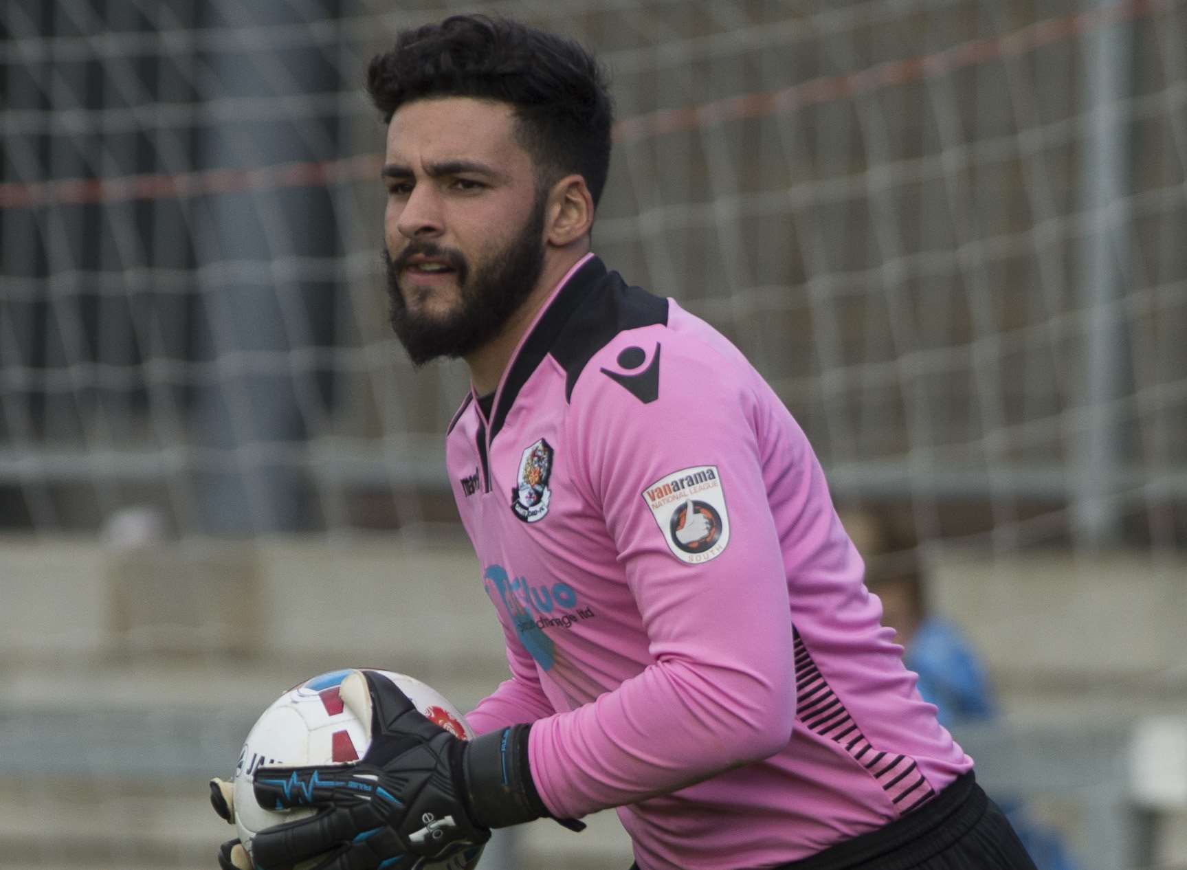 Dartford goalkeeper Deren Ibrahim Picture: Andy Payton