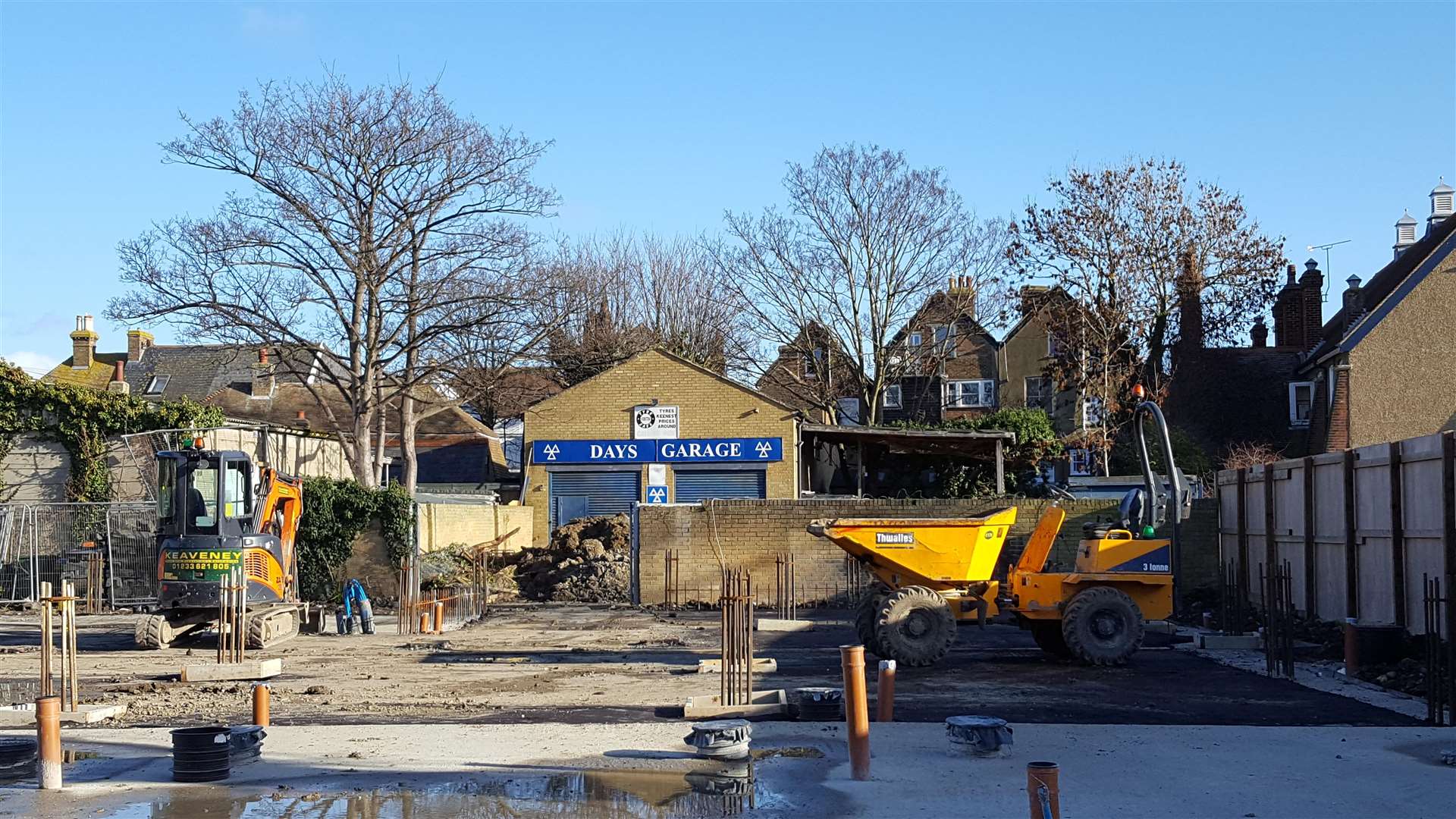 The Shaftesbury Road site where the human remains were discovered (6879451)