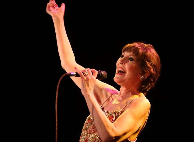 Anita Harris in concert. Stock photo.