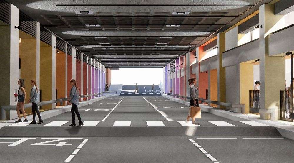 An image of how it's hoped the new Maidstone bus station will look Picture: MBC