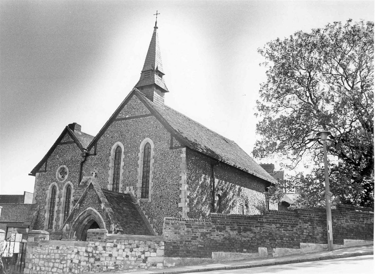 St Bart's Hospital Chapel, Rochester, pictured here in May 1990. Stock picture