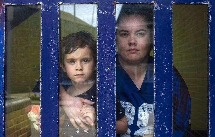 Amanda and her son Terrance, by Zak Waters from Folkestone