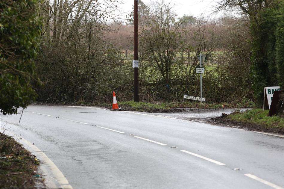 The crash happened in Cranbrook Road, Hawkhurst