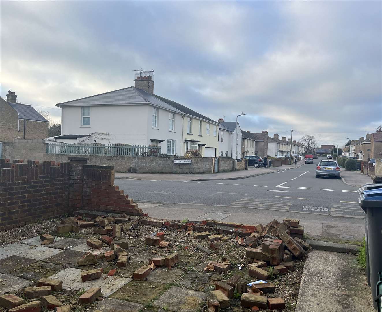 The van was travelling from the adjacent road, Allenby Avenue