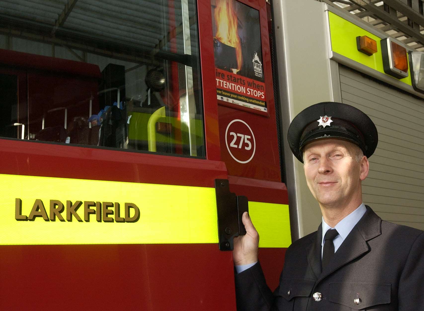 Gary Cook, from Larkfield, retired as a retained firefighter in 2003