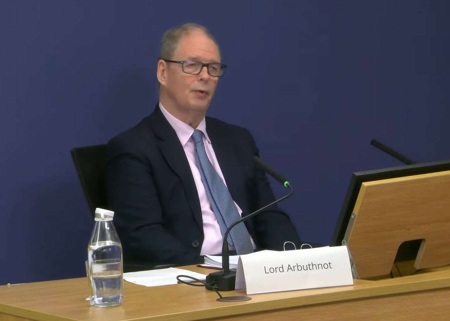 Lord Arbuthnot told the Post Office inquiry that it was the ‘greatest scandal I have ever seen in the criminal justice process’ (Post Office Horizon IT Inquiry/PA)