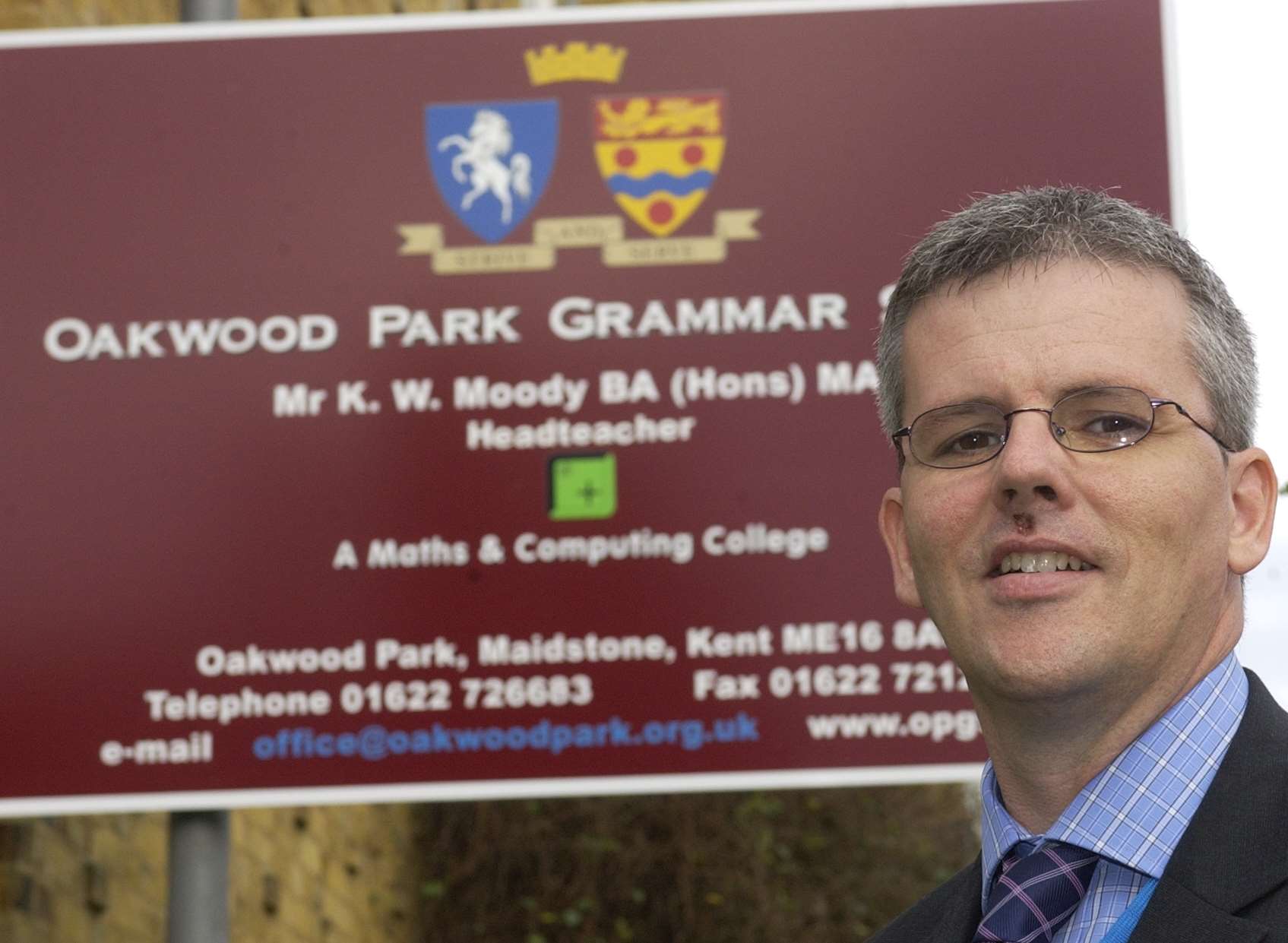 Headteacher Kevin Moody