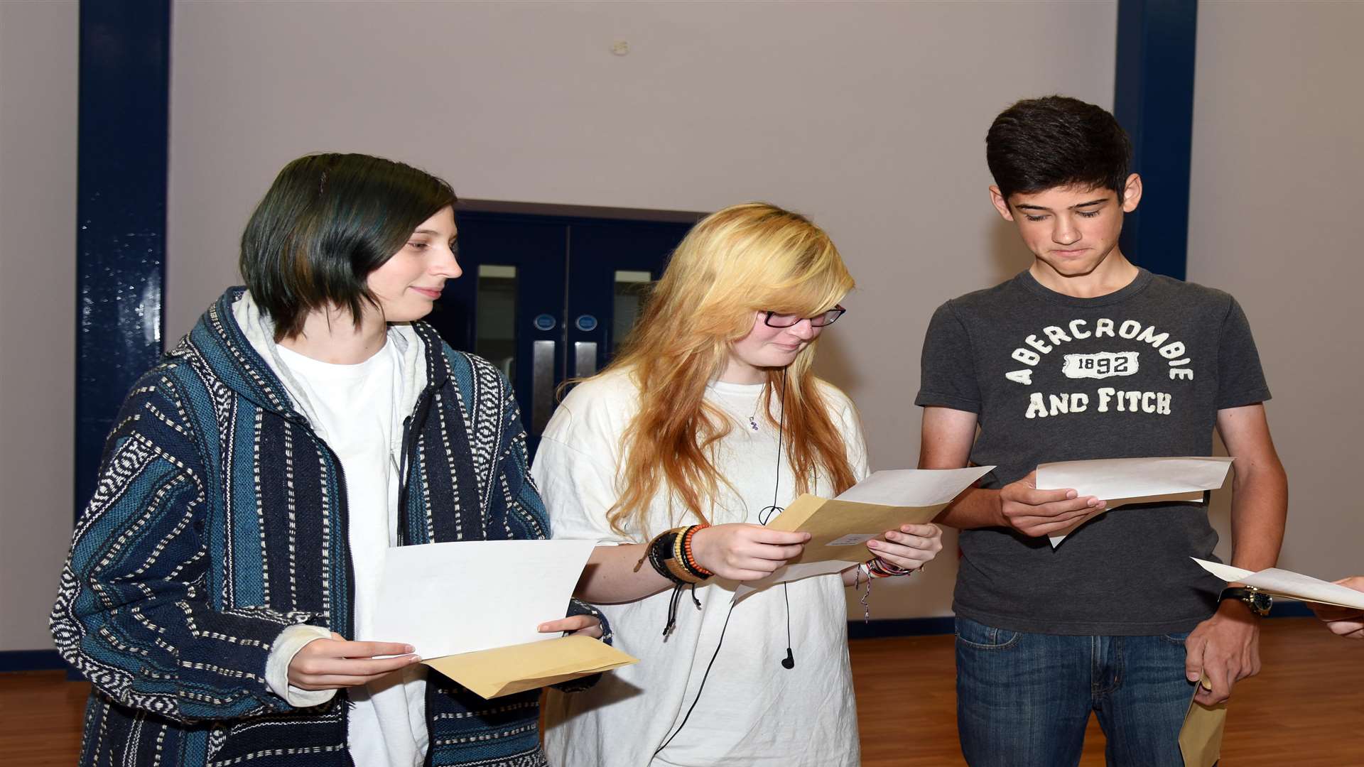 Students collected their results at St Augustine Academy in Maidstone