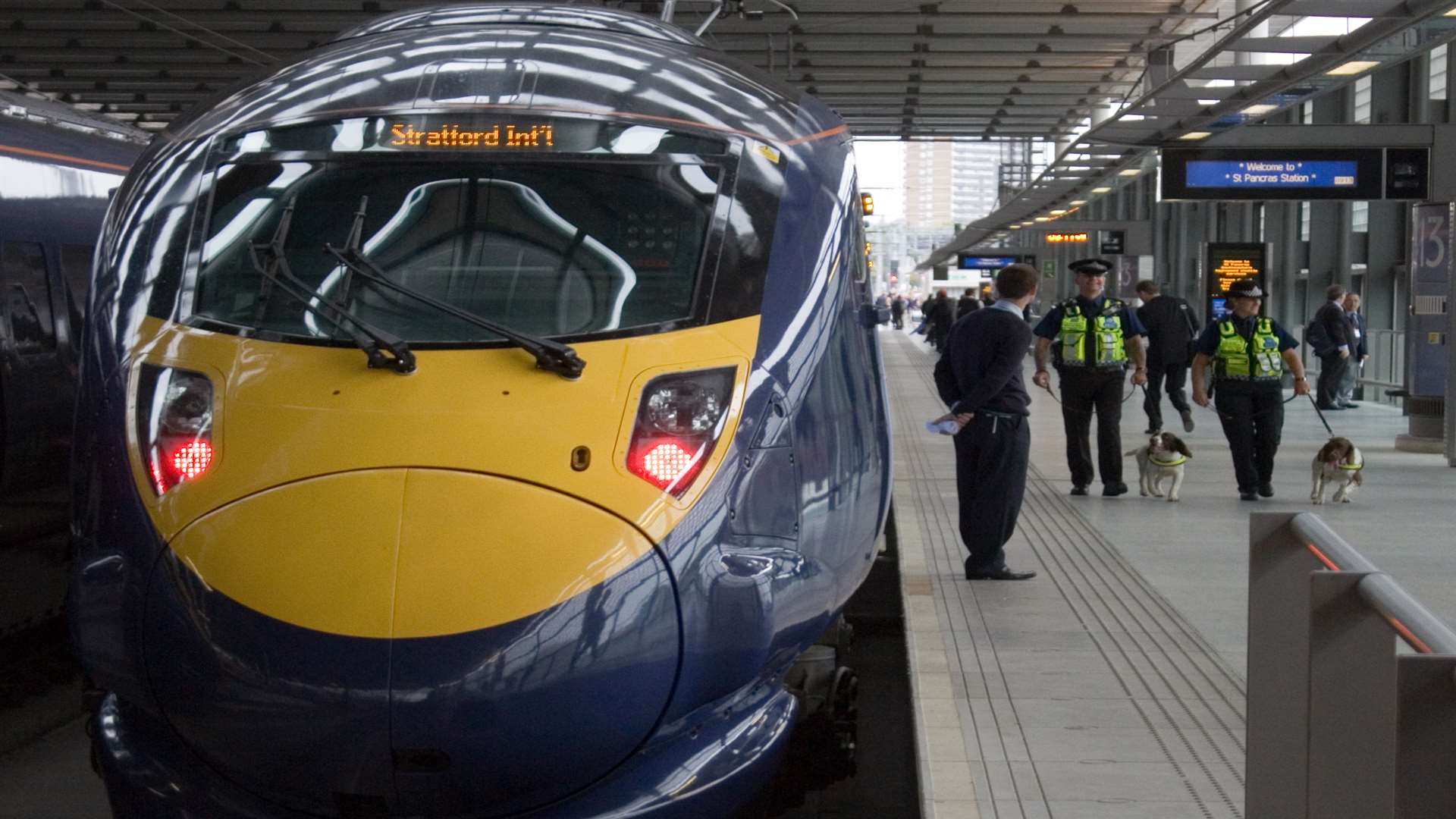 A high speed train operated by Southeastern between Kent and London