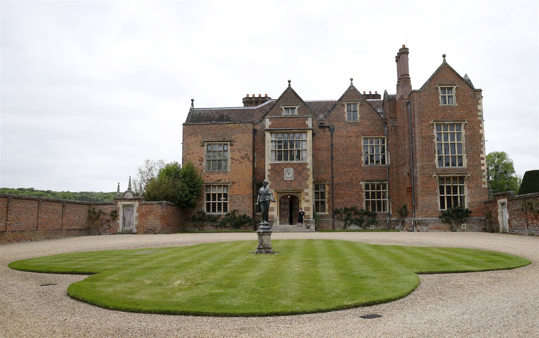 Chequers, in Buckinhamshire, where the Prime Minister is recuperating, alongside his fiancee Carrie Symonds (Suzanne Plunkett/PA)