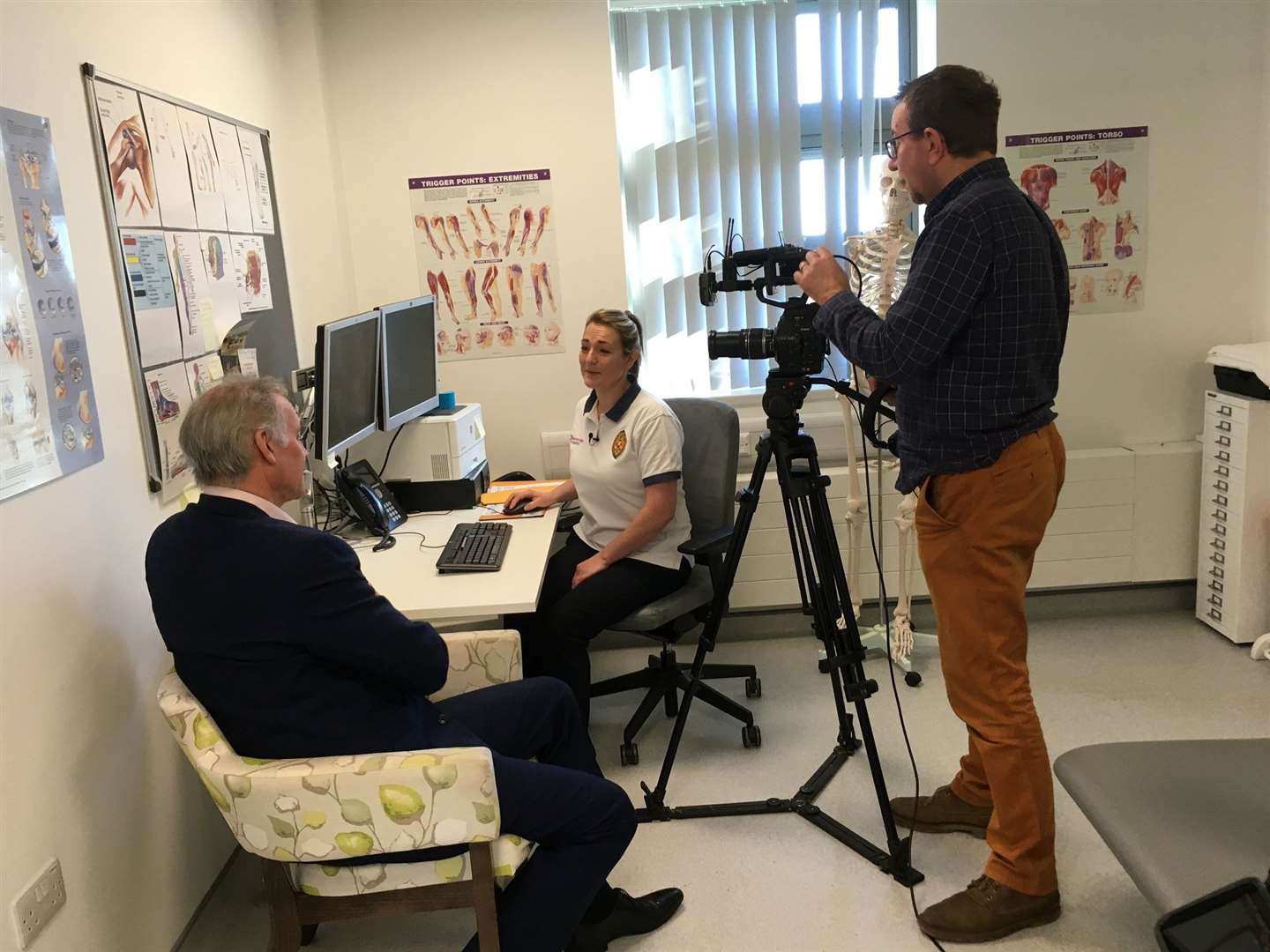 ITV's Lorraine filming at Benenden Hospital