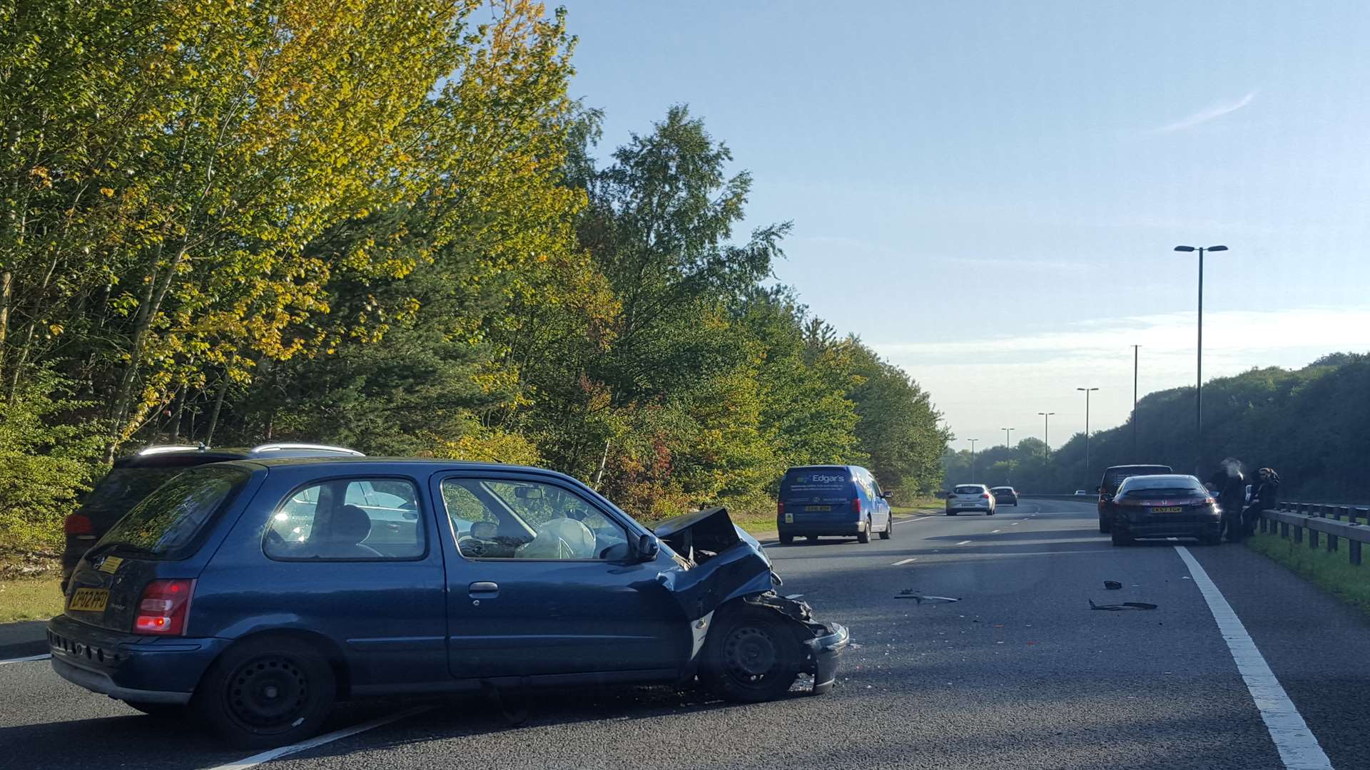 The crash on the Wainscott bypass