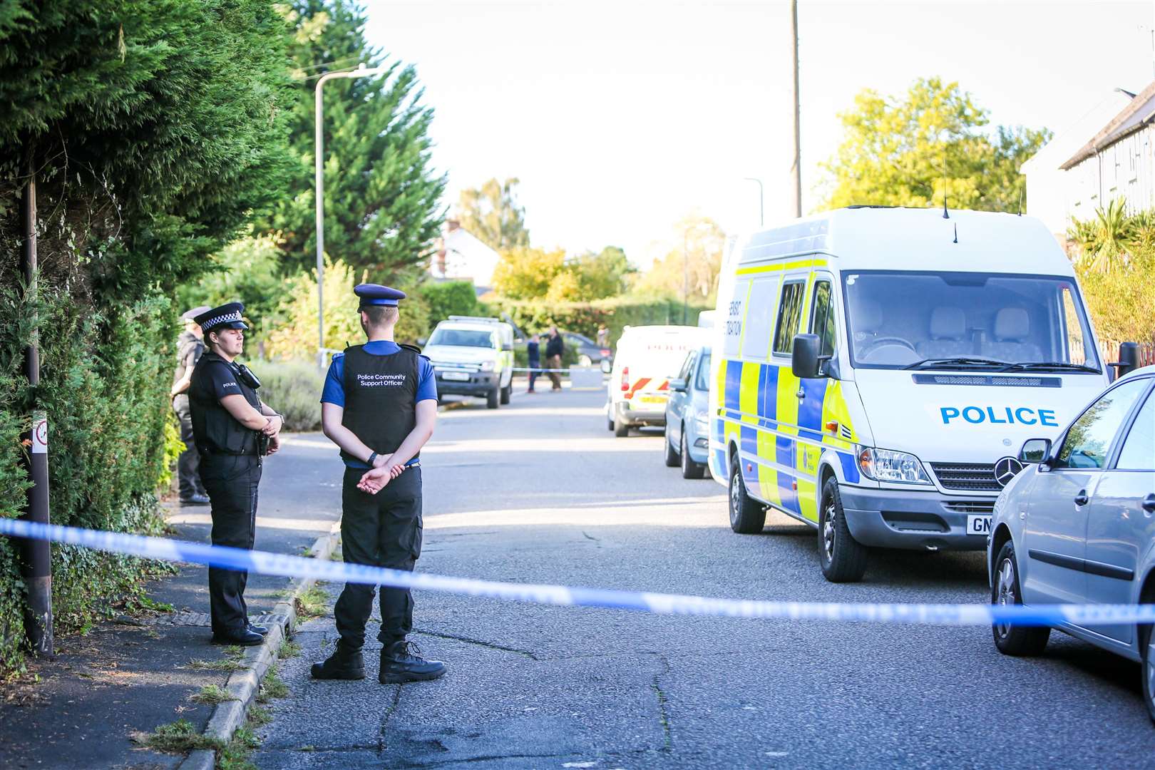 Murder scene at Carpenters Lane, Hadlow. Picture: Matthew Walker