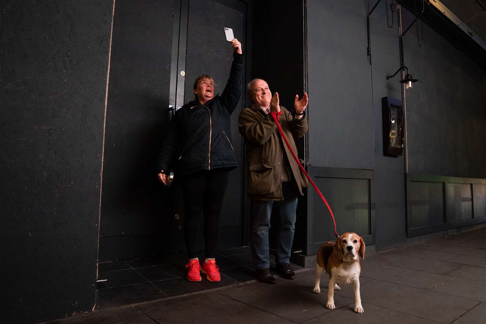 Even pets were encouraged to join in (Aaron Chown/PA)