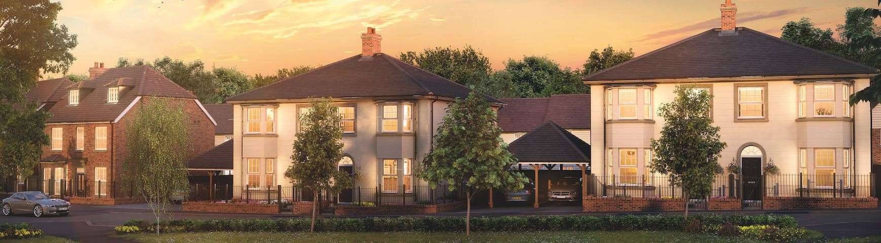 Taylor Wimpey's Three Fields development at Tenterden is featured