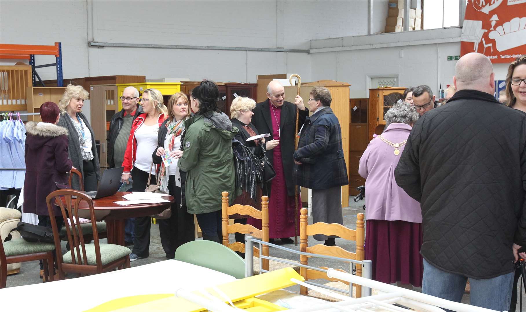 The launch of The Neighbourhood Furniture Store, on the Trinity Trading Estate in Sittingbourne Picture: John Westhrop