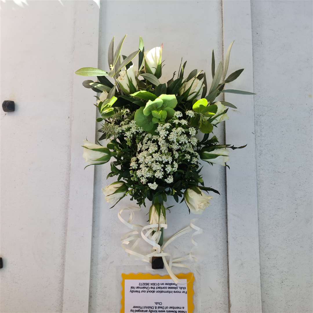 National Flower Arranging Day was marked differently, with flower club members hanging arrangements up at home